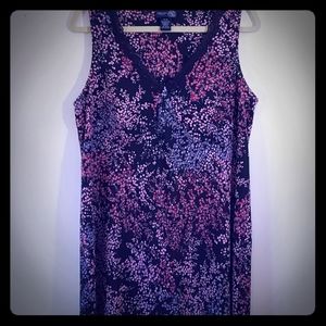 Floral on black dress